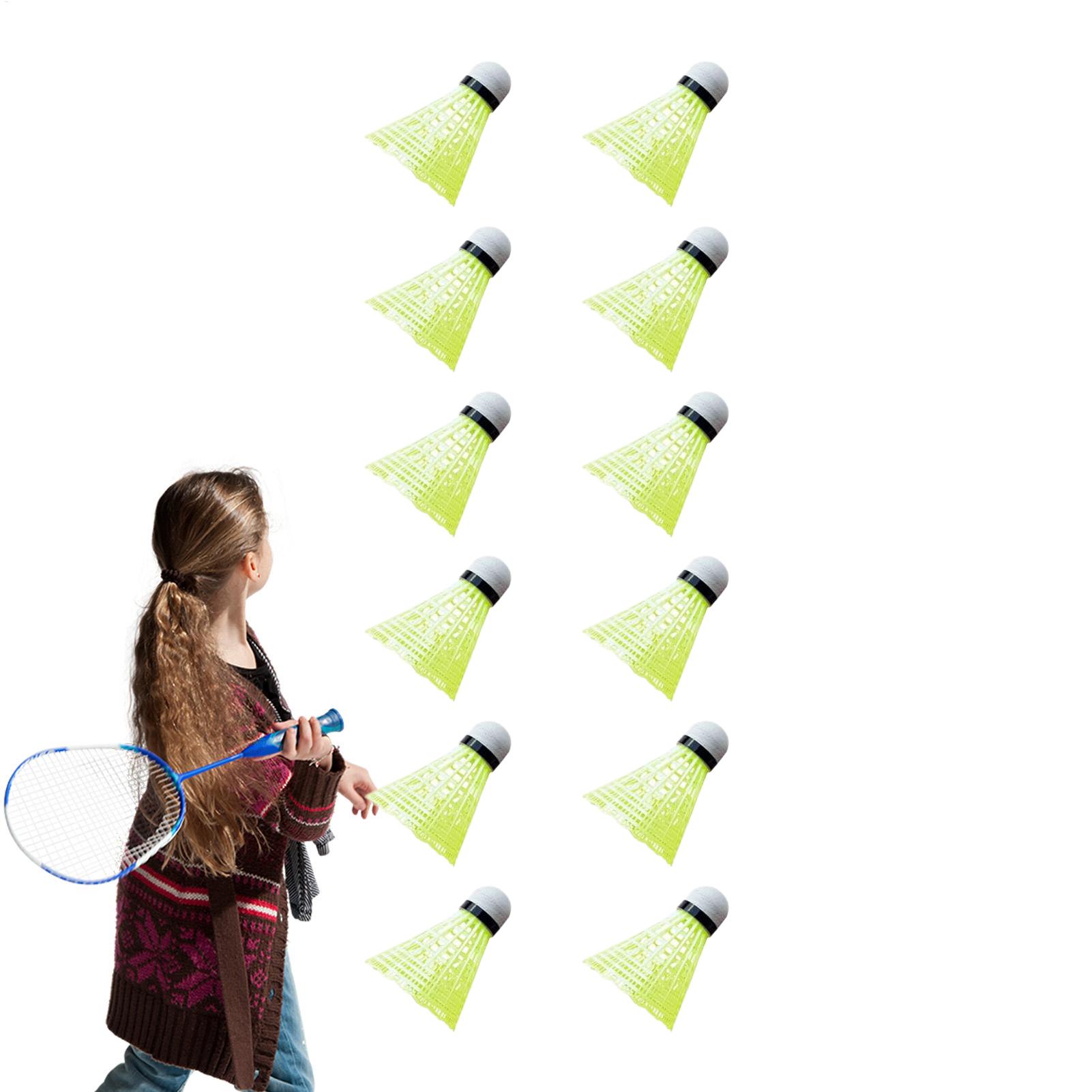 Nylon Shuttlecock 12 - Badmintonshuttles 12 stuks Windbestendige trainer Nylon