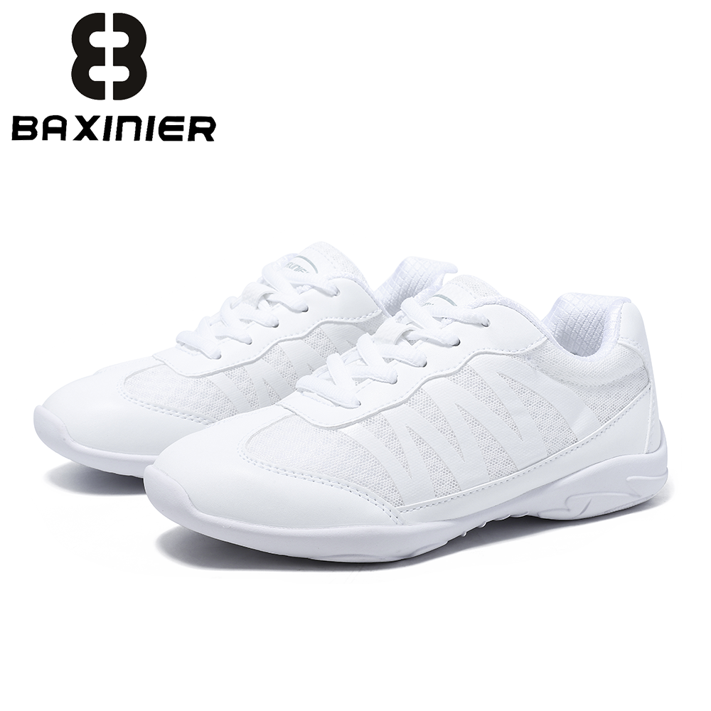Badminton Shoes - BAXINIER Witte Cheer-sportschoenen voor meisjes Lichtgewicht