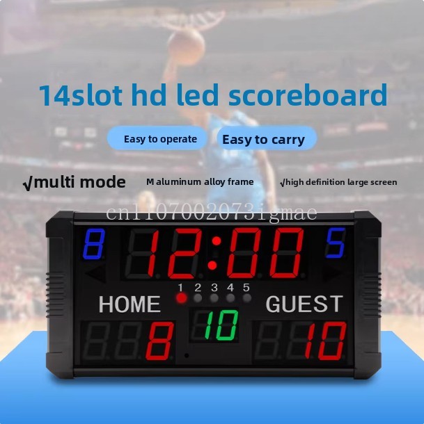 Badminton Scoreboard - Basketbalwedstrijd elektronisch scorebord 24 seconden afteltimer