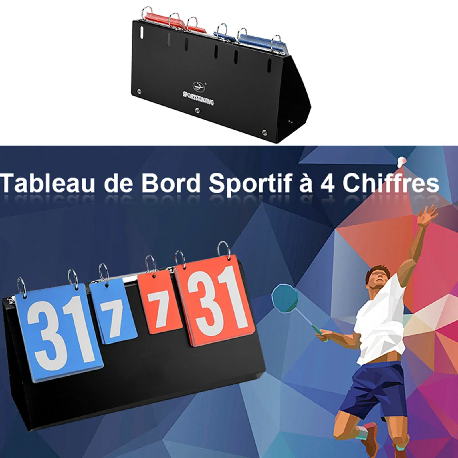 4-cijferig scorebord voor spor - Badminton Scoreboard recensie en prijs