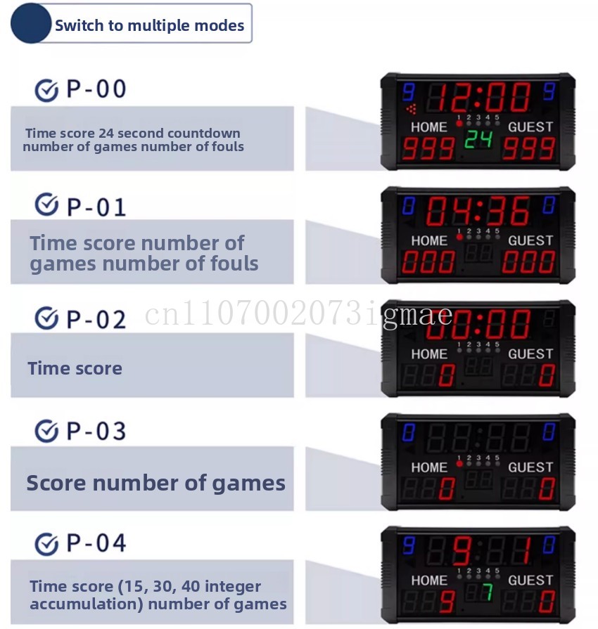 Basketbalwedstrijd elektronisc - Badminton Scoreboard recensie en prijs