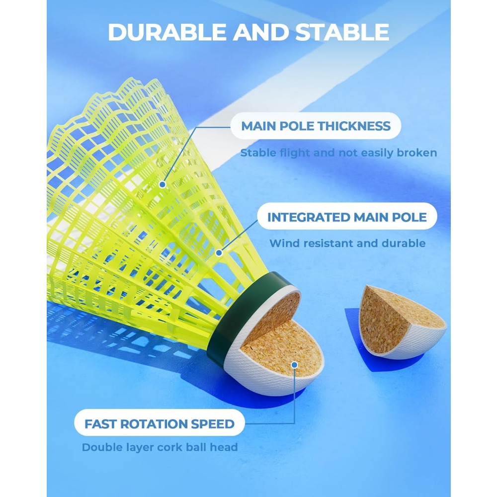 12/24-pack badmintonvolants va - Nylon Shuttlecock 12 recensie en prijs