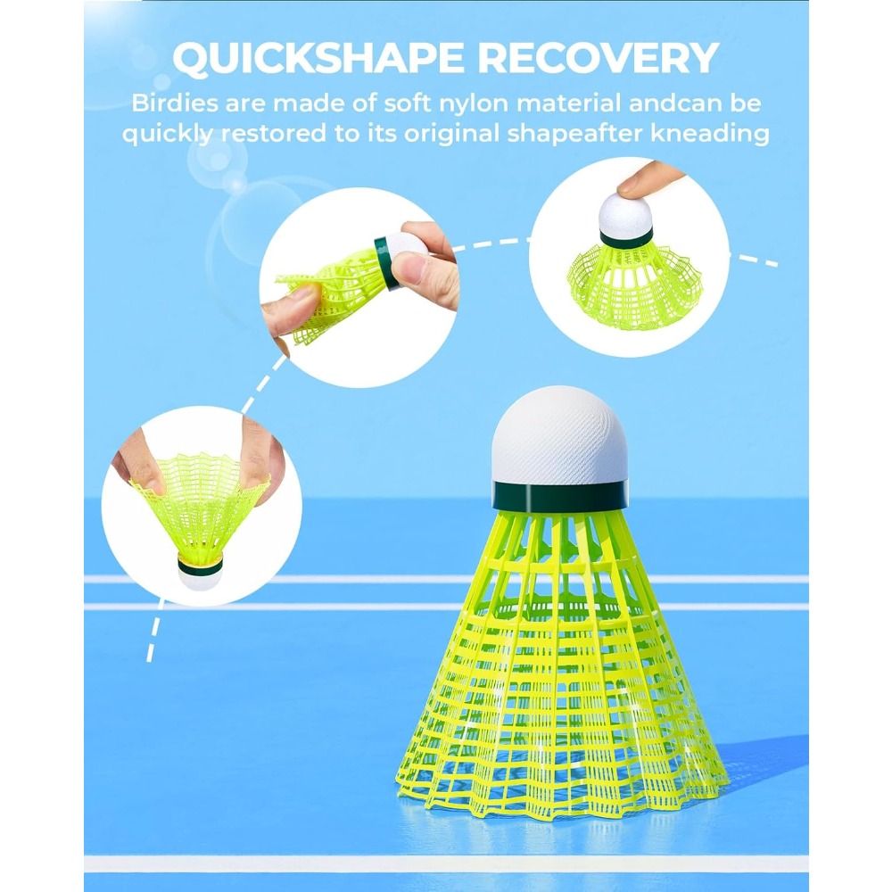 12/24-pack badmintonvolants va - Nylon Shuttlecock 12 recensie en prijs