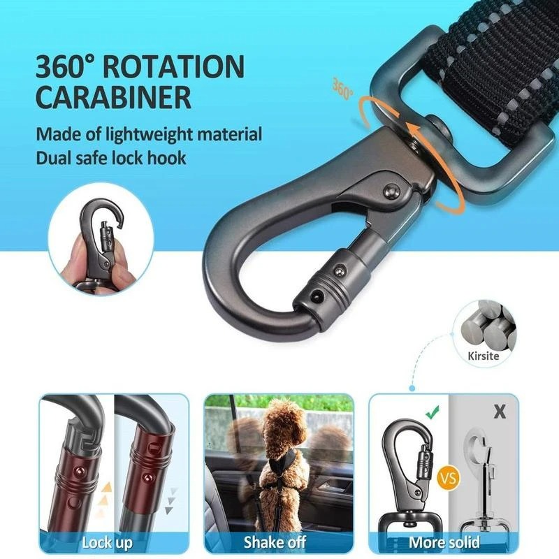 3-in-1 hond autogordel nylon r - String Tension Clip recensie en prijs
