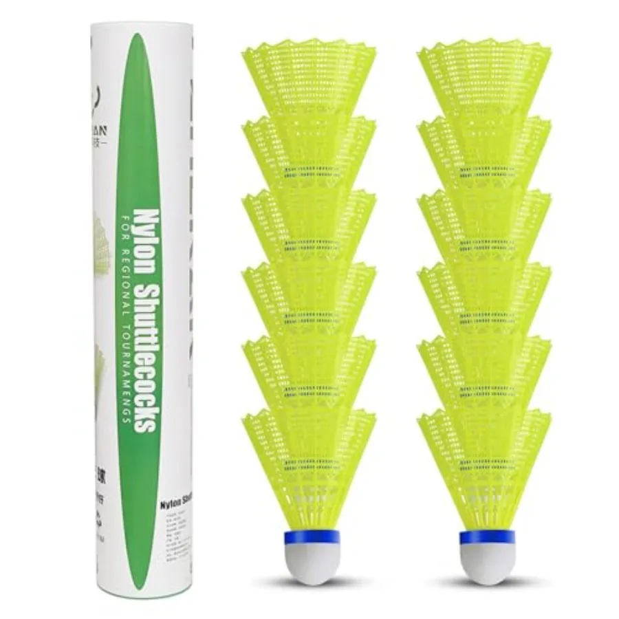 Ganzenveren badmintonshuttleco - Nylon Shuttlecock 12 recensie en prijs